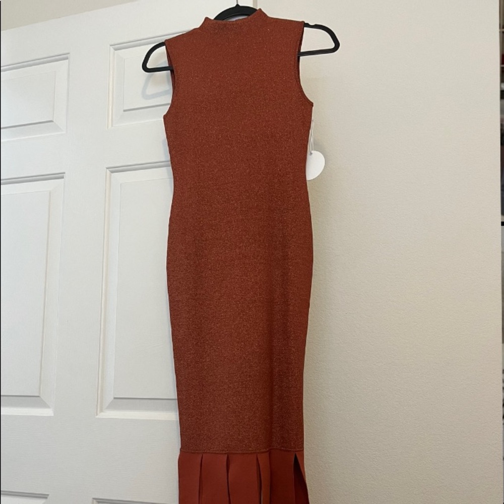 STAUD Glitter Sheath Dress with Pearls (NWT)